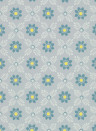 Little Greene Tapete Ditsy Block - Bone China Blue