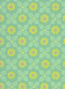Little Greene Tapete Ditsy Block - Green Verditer