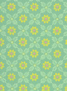 Little Greene Carta da parati Ditsy Block - Green Verditer