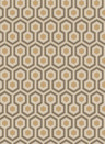 Hicks' Hexagon - Designtapete von Cole & Son - Gold/ Taupe