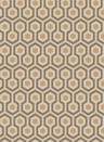 Hicks' Hexagon - Designtapete von Cole & Son - Gold/ Taupe
