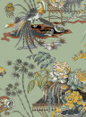 Coordonne Wallpaper Sacred Pheasants - Jade