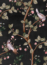 Coordonne Wallpaper Birds Prosperity - Onyx