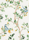Coordonne Wallpaper Birds Prosperity - Swan