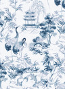 Coordonne Wallpaper Ming Pagoda - Sapphire