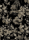 Coordonne Wallpaper Ming Pagoda - Onyx