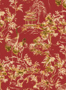 Coordonne Wallpaper Ming Pagoda - Ruby