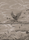 Coordonne Mural Herons Poetry - Jute
