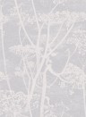 Cole & Son Wallpaper Cow Parsley Lilac on White