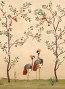 Coordonne Papier peint panoramique Crowned Crane - Nacre