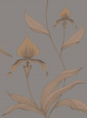 Cole & Son Papier peint Orchid - Bronze on Slate