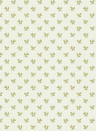 Långelid / von Brömssen Wallpaper Tiny Flower - Olive