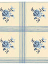 Långelid / von Brömssen Wallpaper Rose - Delft Blue