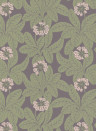 Långelid / von Brömssen Wallpaper Primula - Aubergine