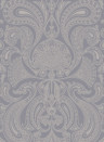 Cole & Son Carta da parati Malabar - Silver on Grey
