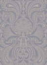 Cole & Son Tapete Malabar - Silver on Grey