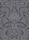 Cole & Son Tapete Malabar - Gilver on Charcoal