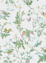 Cole & Son Tapete Hummingbirds - Green/ Pink