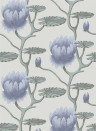 Summer Lily - Designtapete von Cole & Son - Blue on Pearl