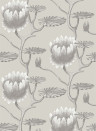 Summer Lily - Designtapete von Cole & Son - Taupe and White