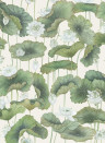Cole & Son Tapete Lily Lotus - White on Cream
