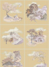 Cole & Son Wallpaper Tile Toile - Gilded Autumnal