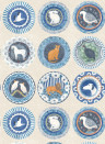 GP & J Baker Wallpaper Robina's Dinner Party - Blue