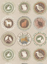 GP & J Baker Wallpaper Robina's Dinner Party - Sage