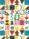 GP & J Baker Tapete Potato Print - Jewel