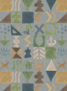 GP & J Baker Tapete Potato Print - Blue