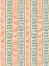 GP & J Baker Tapete Wriggle Room - Teal/ Spice