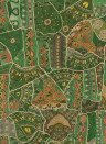 GP & J Baker Wallpaper Front Row - Jewel Green