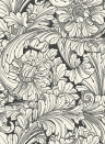 Cole & Son Carta da parati Acanthus - Soot & Snow