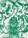 Clarke & Clarke Wallpaper Bosque Dreams - Seafoam