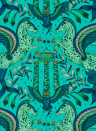 Clarke & Clarke Wallpaper Odyssey Mythos - Peacock