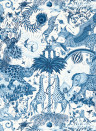 Clarke & Clarke Wallpaper Paradise Lost - Ink