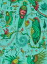 Clarke & Clarke Wallpaper Quetzal - Aqua