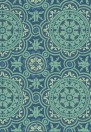 Piccadilly - Designtapete von Cole & Son - Teal & Gold