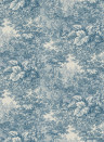 Sandberg Mural Forest Toile - Blue