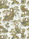 Josephine Munsey Wallpaper Islet Hoping - Olive and Blue