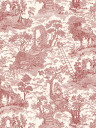 Josephine Munsey Wallpaper Islet Hoping Toile - Red