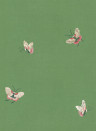 Sandberg Carta da parati Butterflies - Green