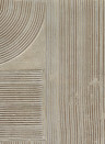 CMO Paris Wallpaper Gesso Peigné - Argent