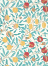 Morris & Co Wallpaper Fruit - Green Indigo/ Madder