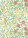 Morris & Co Wallpaper Fruit - Leaf Green/ Madder