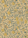 Morris & Co Wallpaper Fruit - Blue/ Gold/ Brown