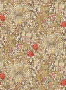 Morris & Co Wallpaper Golden Lily - Biscuit/ Brick