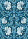Morris & Co Wallpaper Pimpernel - Midnight/ Opal