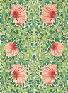 Morris & Co Wallpaper Pimpernel - Shamrock/ Watermelon