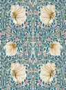 Morris & Co Wallpaper Pimpernel - Woad/ Coral